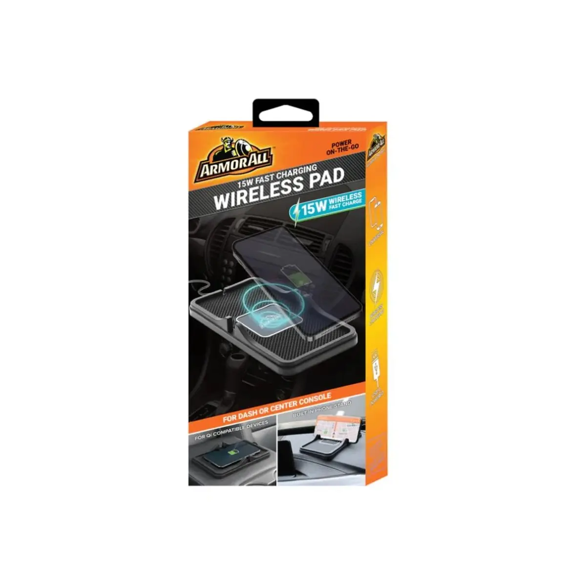 Armor All 15W Qi Wireless Charging Pad & Phone Stand