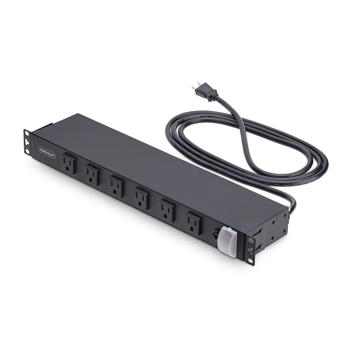 StarTech.com 12-Outlet Rackmount Pdu, 1U Server Power Strip, Wide-Spaced Right-Angle – 1215B8H-RACK-PDU-RA