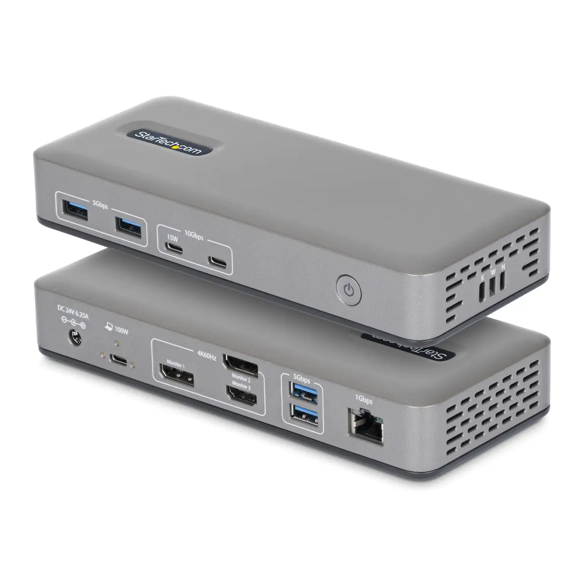 StarTech.com Connect three 4K Displays (2x 4K60 and 1x 4K30) w/ 2x Dp and 1x HDMI via a singl – 199N-USBC-DOCK