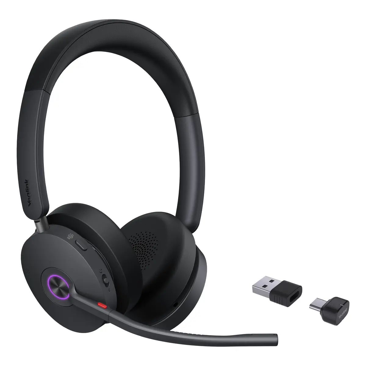 Yealink BH74 - Headset - Black - On-Ear - Wireless - 20 - 20000 - Bluetooth 5.3 - Music – BH74 TEAMS USB-C/A