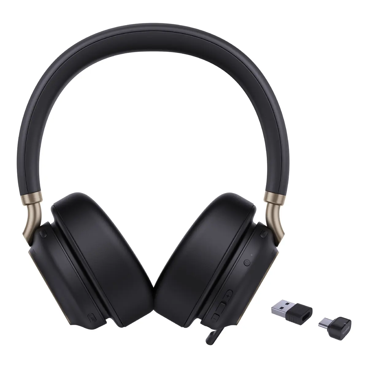 Yealink The First UC-Certified Anc Bluetooth Headset with Interchangeable On-ear and Ove – BH76 PLUS UC BLACK USB-C/A