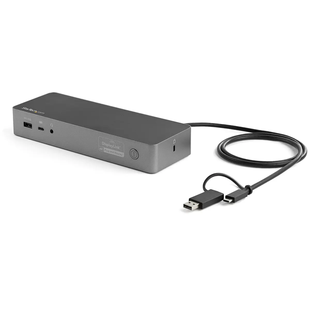 StarTech.com Universal Laptop Docking Station, Hybrid USB-C & USB-A Dock, Dual 4K Dp & HDMI – DK30C2DPEP