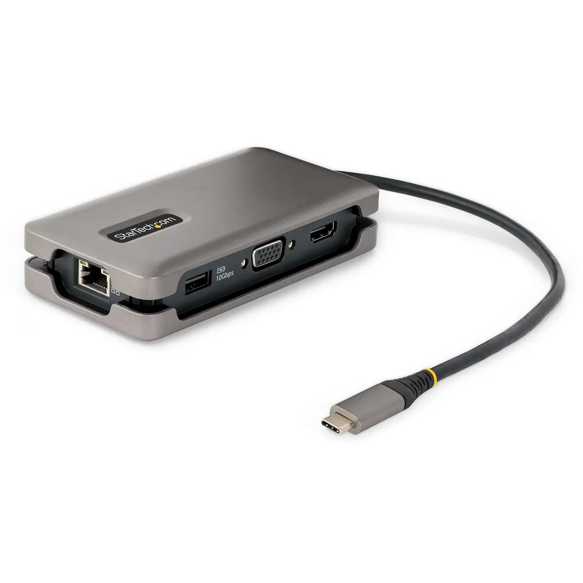 StarTech.com USB-C Multiport Adapter, HDMI/VGA, 4K 60Hz, 3-Port USB Hub, 100W Pd Pas – DKT31CVHPD3