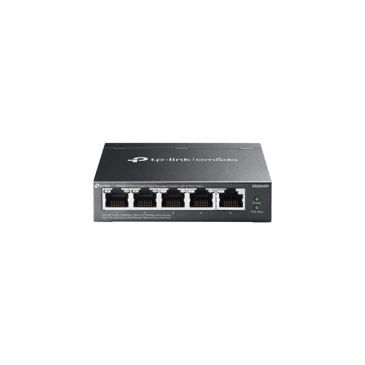 TP-Link Omada 5-PORT Gigabit Easy Managed Switch With 4-PORT PoE+ Port: 4 Gigabi – ES205GP