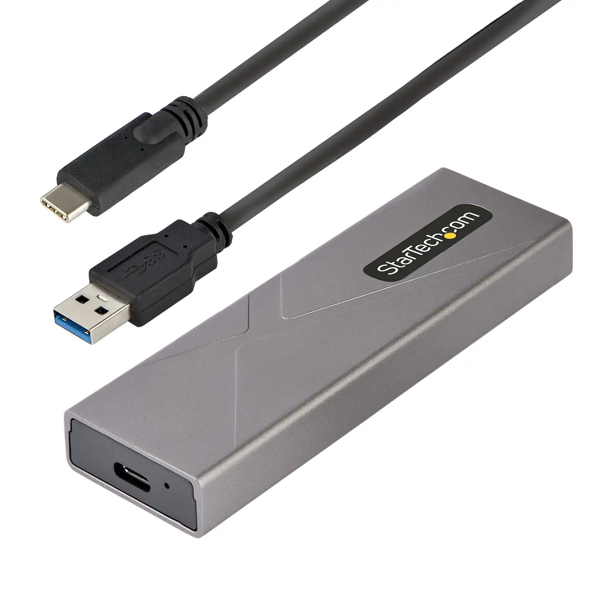 StarTech.com USB-C 10Gbps to M.2 NVMe or M.2 Sata SSD Enclosure - Tool-free External M.2 PCIe – M2-USB-C-NVME-SATA