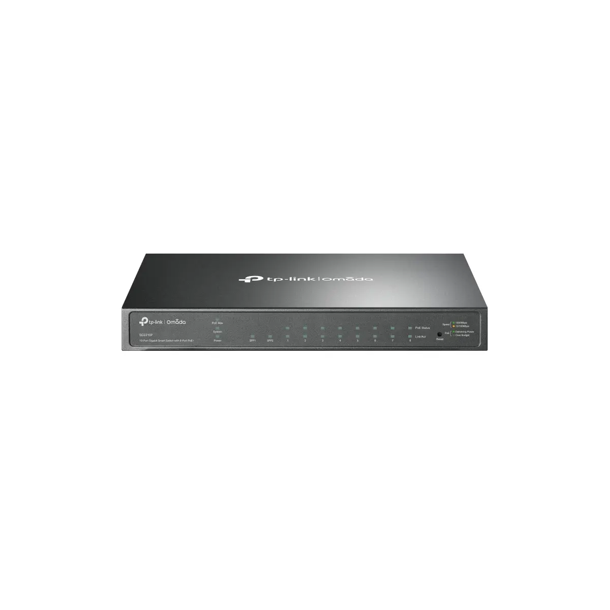 TP-Link Jetstream 8-PORT Gigabit Smart PoE+ Switch With 2 SFP Slots. 8 Gigabit 8 – SG2210P