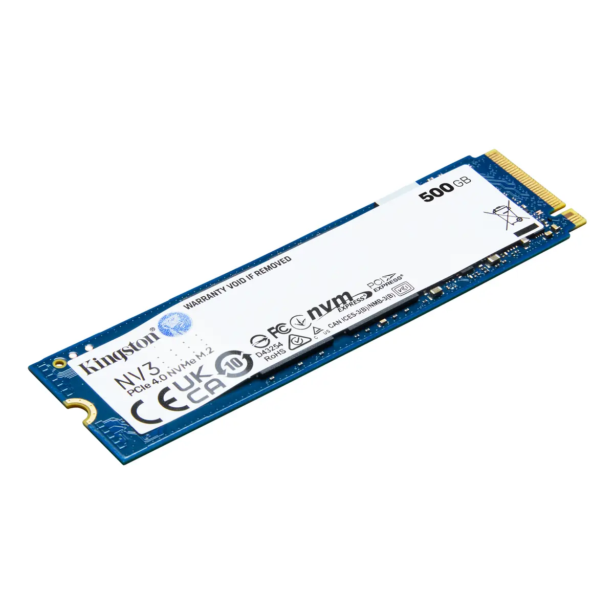 Kingston 500G NV3 M.2 2280 PCIe 4.0 NVMe SSD – SNV3S/500G